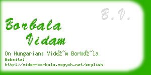 borbala vidam business card